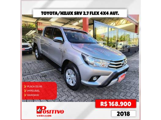 TOYOTA - HILUX - 2018/2018 - Prata - R$ 168.900,00