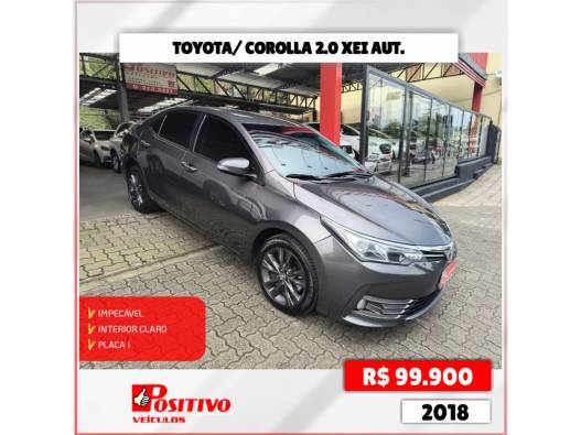 TOYOTA - COROLLA - 2018/2018 - Cinza - R$ 99.900,00