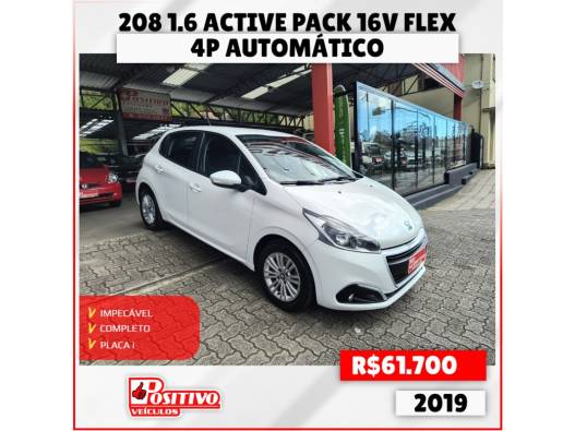 PEUGEOT - 208 - 2018/2019 - Branca - R$ 61.700,00