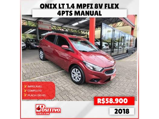 CHEVROLET - ONIX - 2018/2018 - Vermelha - R$ 58.900,00