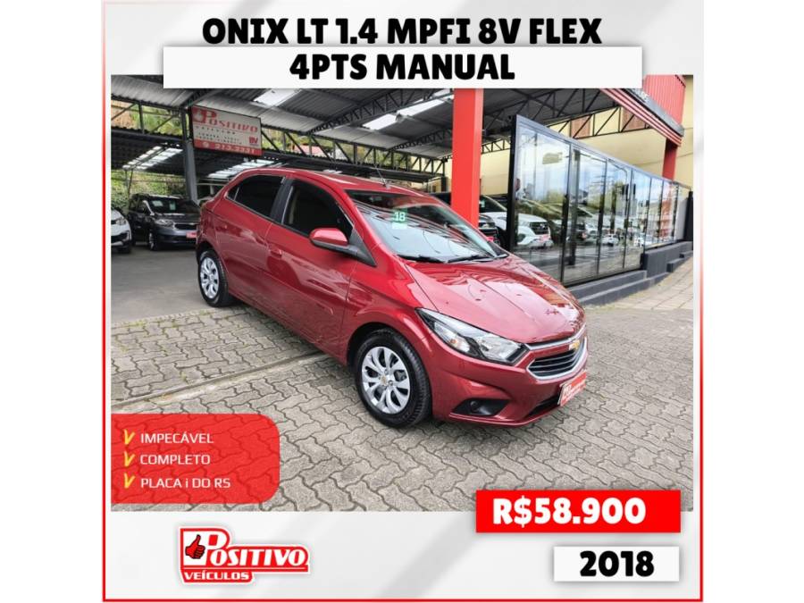 CHEVROLET - ONIX - 2018/2018 - Vermelha - R$ 58.900,00