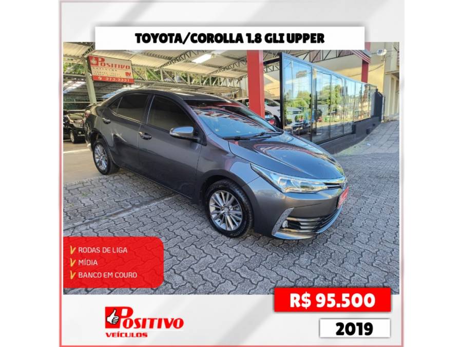 TOYOTA - COROLLA - 2019/2019 - Cinza - R$ 95.500,00