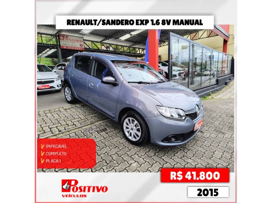 RENAULT - SANDERO - 2014/2015 - Cinza - R$ 41.800,00