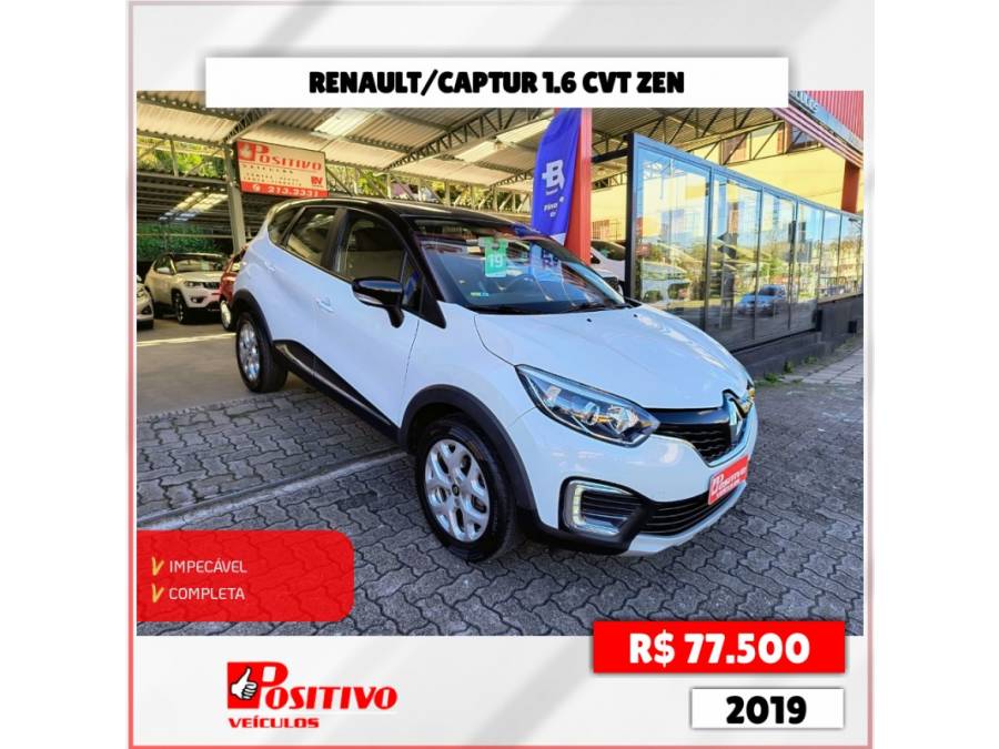 RENAULT - CAPTUR - 2018/2019 - Branca - R$ 77.500,00