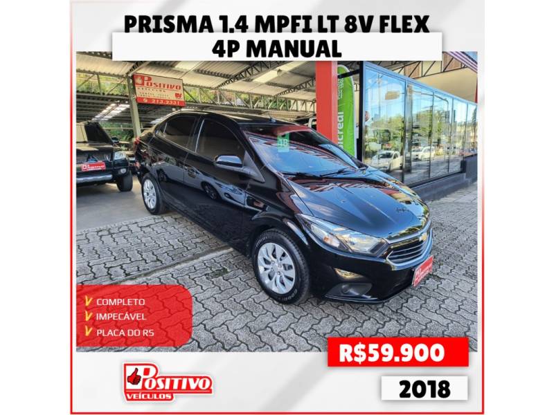 CHEVROLET - PRISMA - 2017/2018 - Preta - R$ 59.900,00