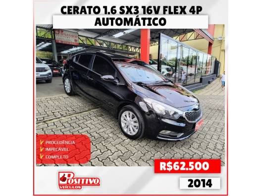 KIA MOTORS - CERATO - 2014/2014 - Preta - R$ 62.500,00