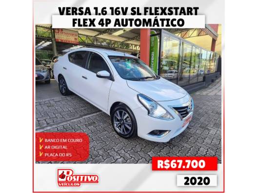 NISSAN - VERSA - 2019/2020 - Branca - R$ 67.700,00