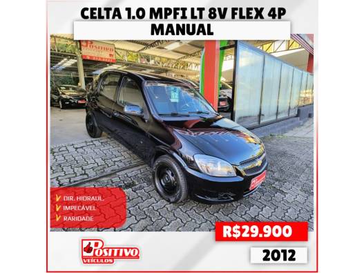 CHEVROLET - CELTA - 2011/2012 - Preta - R$ 29.900,00
