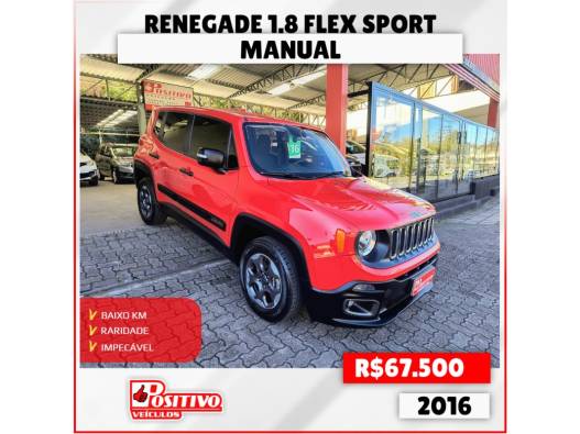 JEEP - RENEGADE - 2016/2016 - Vermelha - R$ 67.500,00