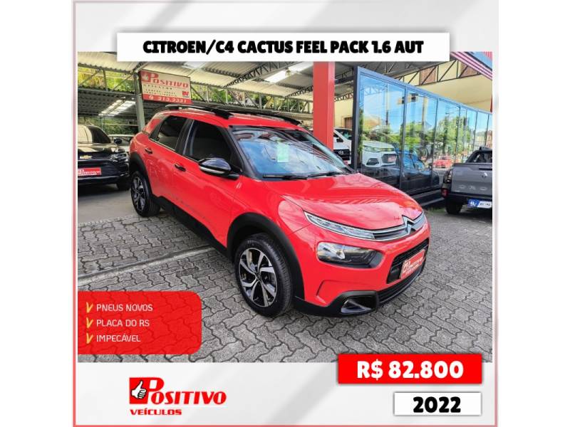 CITROËN - C4 CACTUS - 2021/2022 - Vermelha - R$ 82.800,00