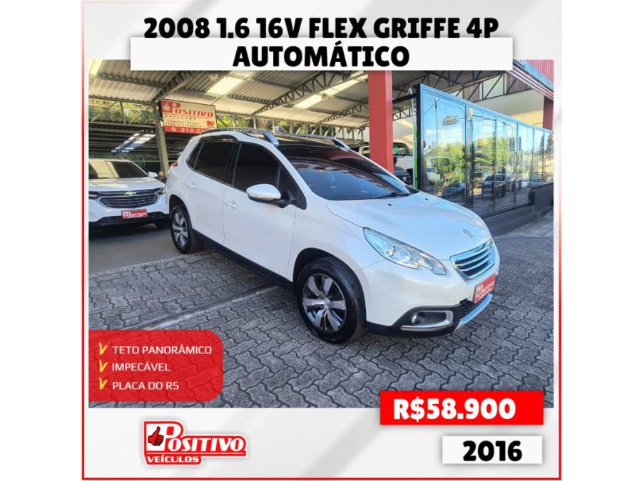 PEUGEOT - 2008 - 2015/2016 - Branca - R$ 58.900,00