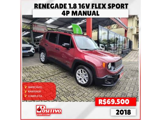 JEEP - RENEGADE - 2018/2018 - Vermelha - R$ 69.500,00
