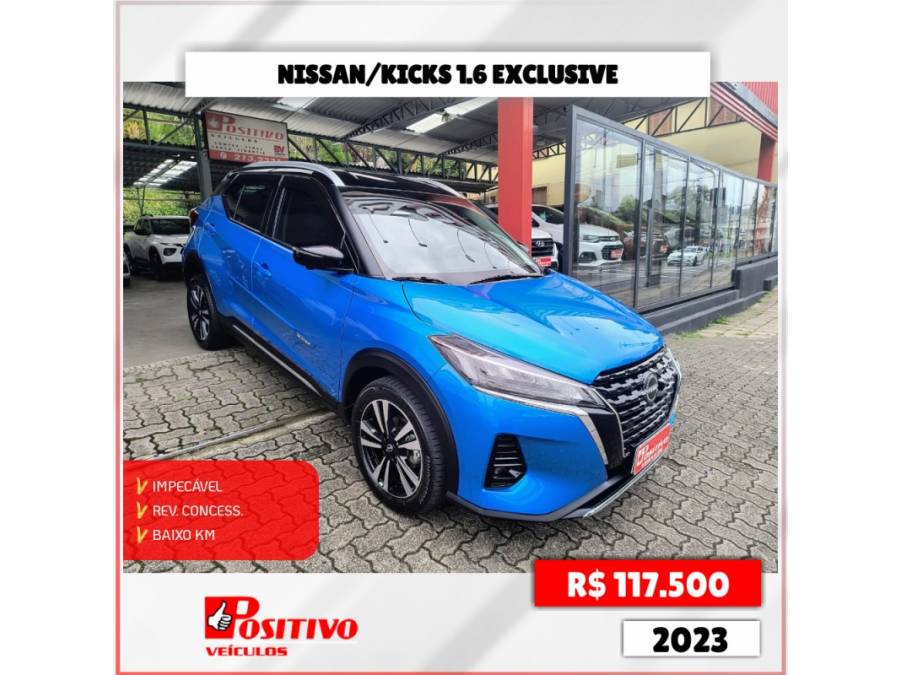 NISSAN - KICKS - 2023/2023 - Azul - R$ 117.500,00