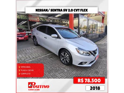 NISSAN - SENTRA - 2017/2018 - Prata - R$ 78.500,00