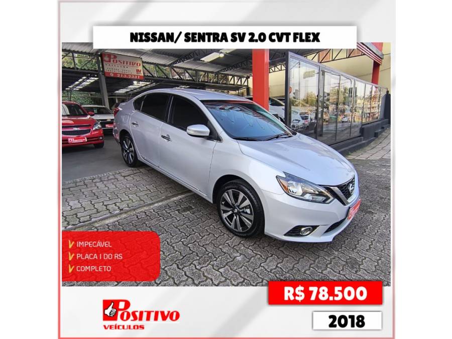 NISSAN - SENTRA - 2017/2018 - Prata - R$ 78.500,00