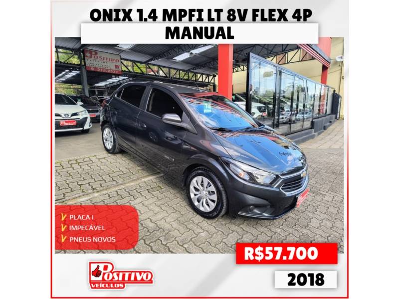 CHEVROLET - ONIX - 2018/2018 - Cinza - R$ 57.700,00