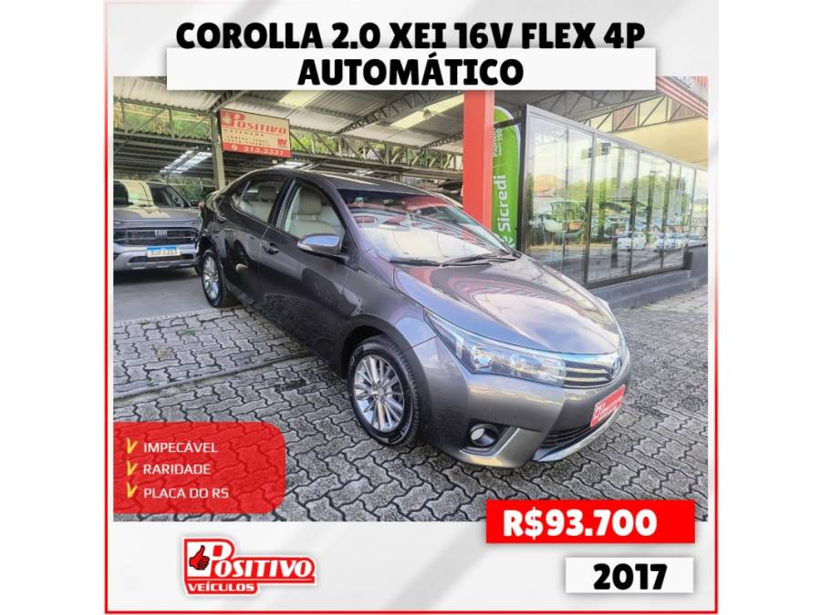 TOYOTA - COROLLA - 2017/2017 - Cinza - R$ 93.700,00